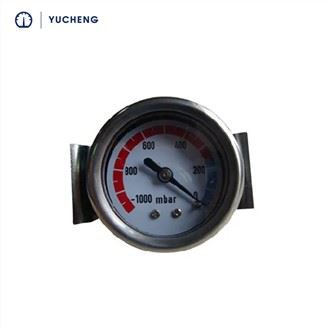 Casing Baja Hitam Pengukur Tekanan Dial 40mm